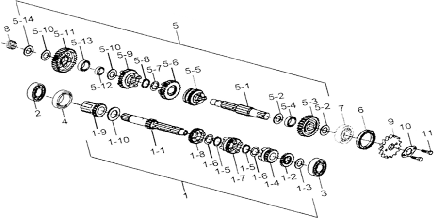 E11 - Counter & Drive Shaft