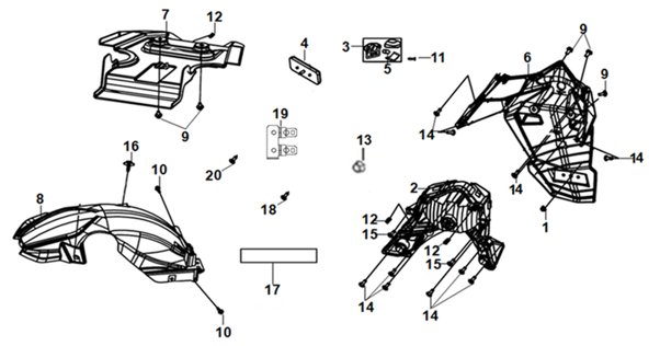 F17 - Rear Mudguard
