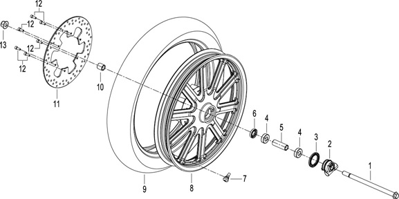 Front Wheel Assy