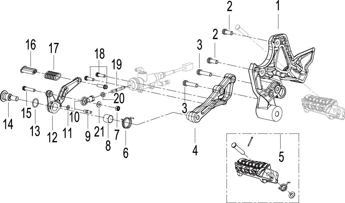 RIGHT PEDAL ASSY