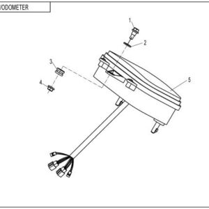 2016 UFORCE 800 ODOMETER exploded diagram