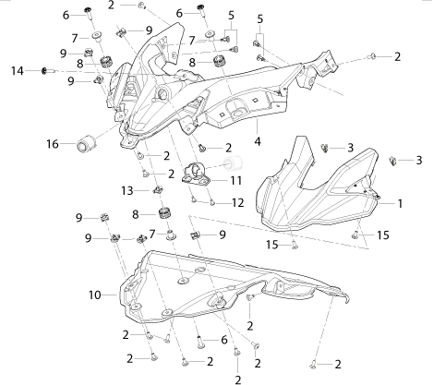 T033 FRONT FAIRING