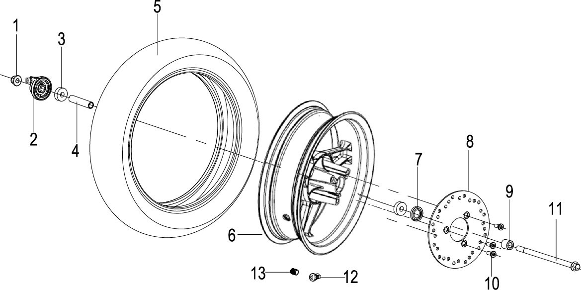 FRONT WHEEL ASSY