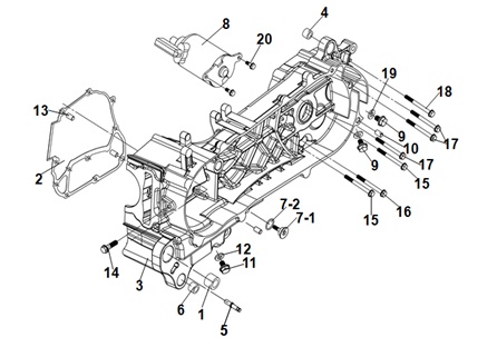 Left Crank Case
