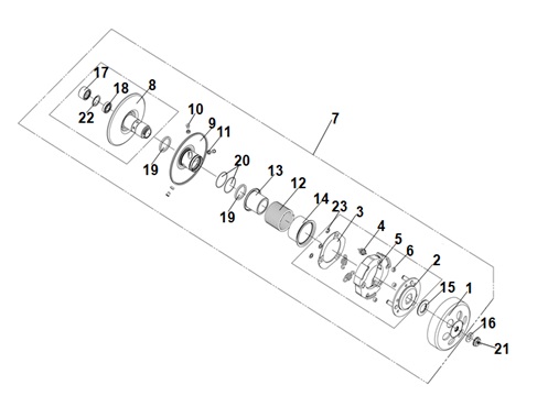 Driven Pulley Assy