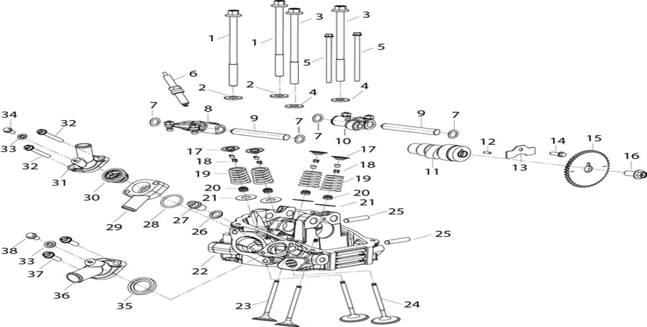E05 - Front Cylinder Head Assembly