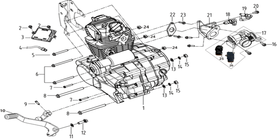 F15 - Engine & EFI Assembly