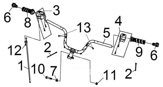 Steering Handle Comp