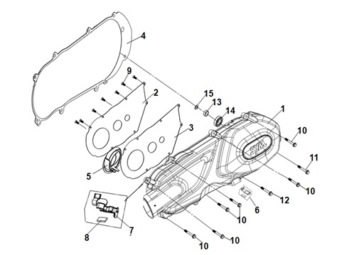 Left Crank Case Cover