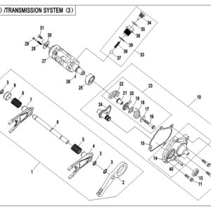 2019 CFORCE 800 XC TRANSMISSION SYSTEM (3) exploded diagram