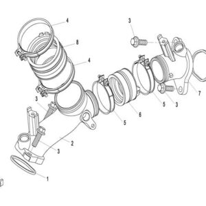 2015 UFORCE 800 INTAKE MANIFOLD ASSY. exploded diagram