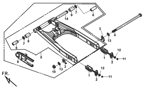 F18 - Rear Swingarm