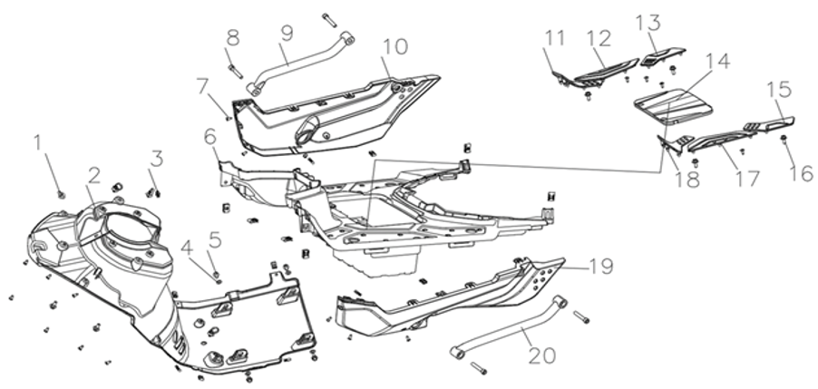 F14 - Footrest Assembly