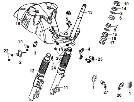 Steering Stem And Front Cushion