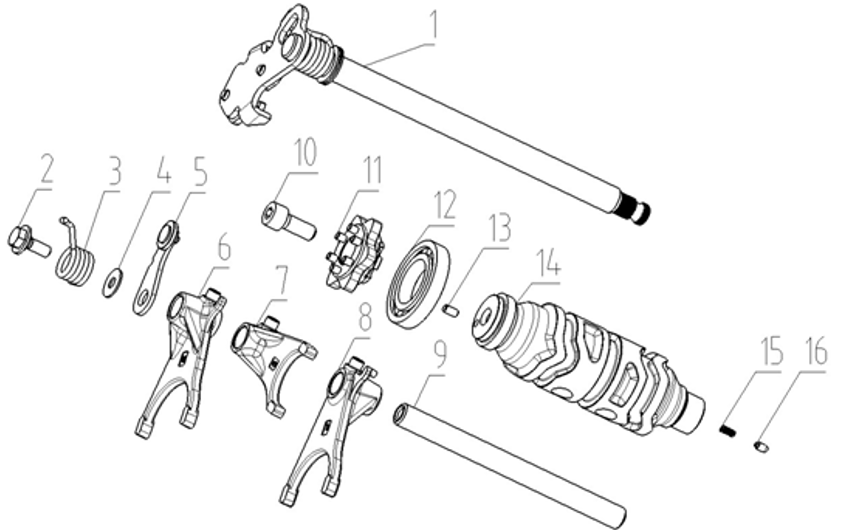 E08 - Shift Select Lever