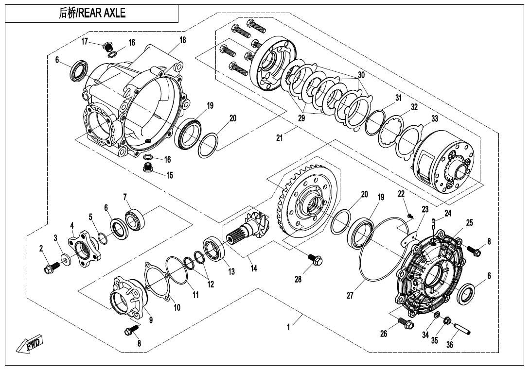 REAR AXLE (LIMITED-SLIP)