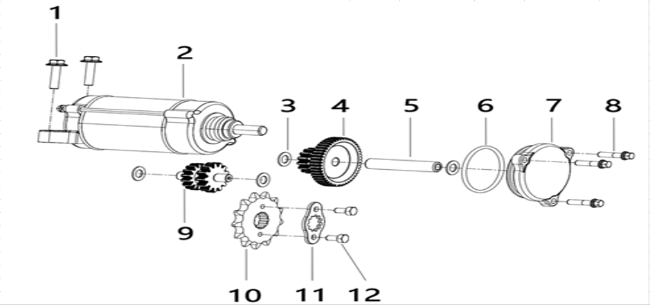 E13 - STARTING MOTOR ASSY