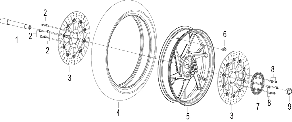 FRONT WHEEL ASSY