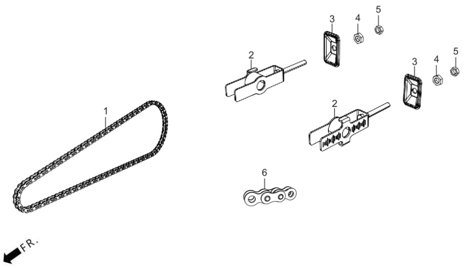 F17 - Drive Chain & Adjusters