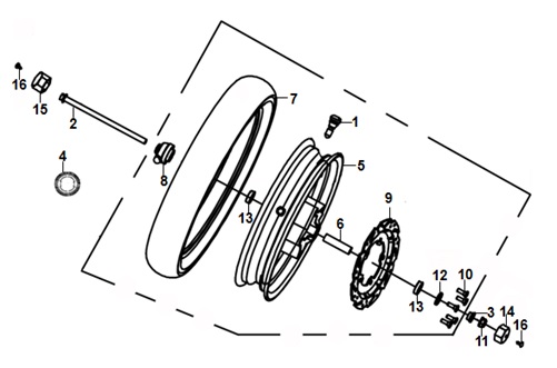 Front Wheel Assy