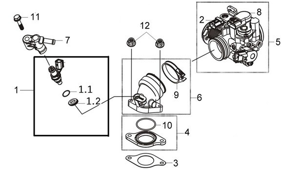 Inlet Pipe And Throttle Body