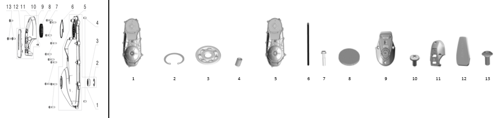 E03 - Left Crankcase Cover