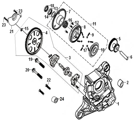 E04 - Right Crankcase