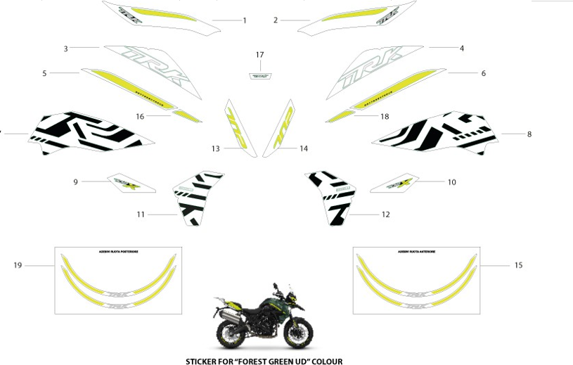 T042 STICKERS GREEN UD