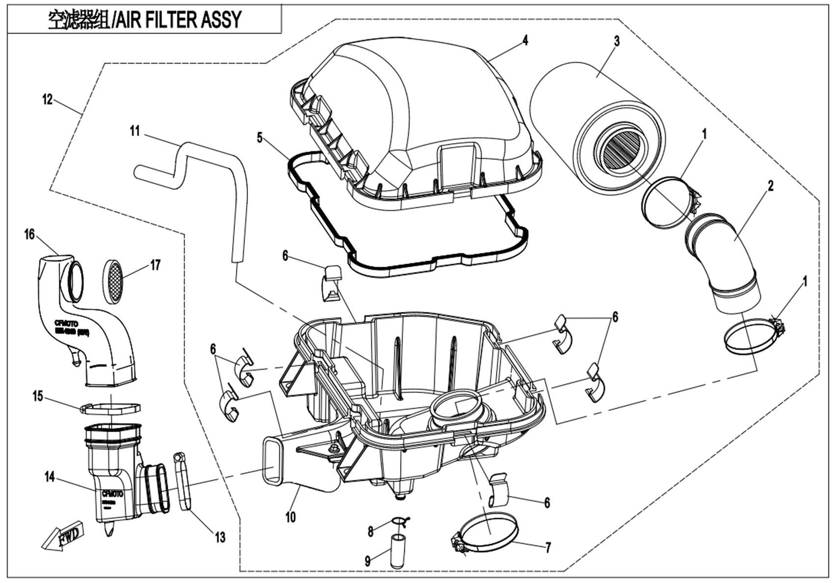 AIR FILTER ASSY.