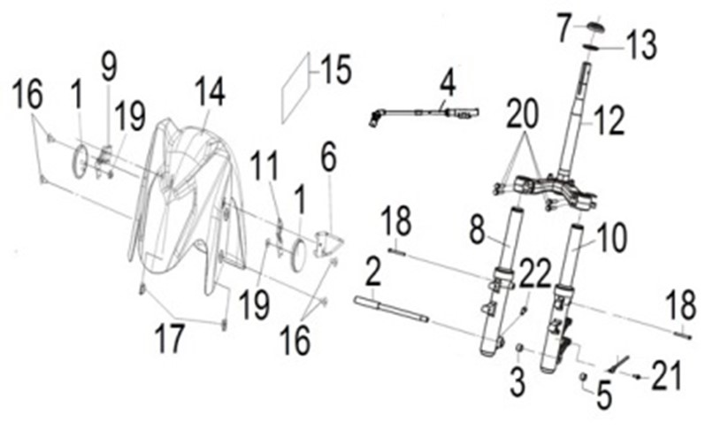 STRG. STEM & R/L CUSHION