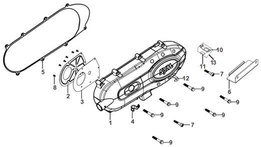 E08 - Left Engine Cover