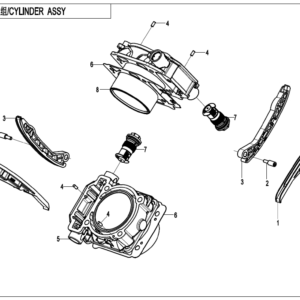 2026 UFORCE 800 XL CYLINDER BODY exploded diagram