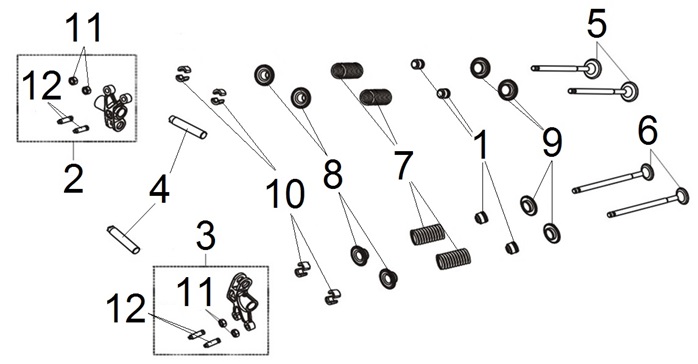In/Ex Valve Rocker Arm