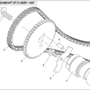 2021 UFORCE 800 CAMSHAFT OF CYLINDER 1 ASSY. exploded diagram