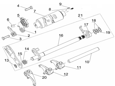 Gear Selector Assy