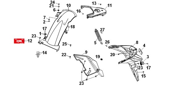 RR.MUDGUARD & RR. CUSHION