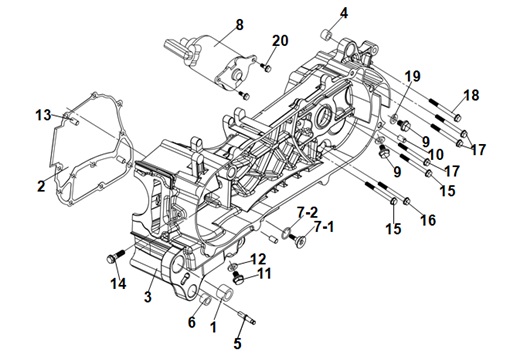 Left Crank Case