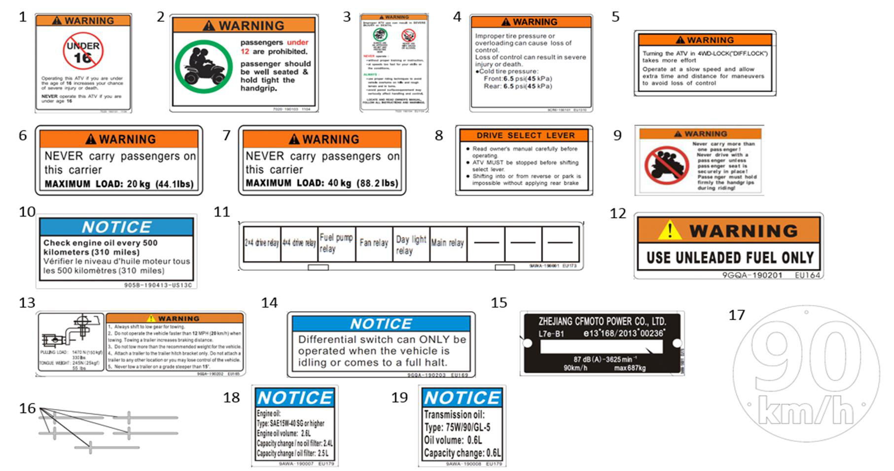 DECAL WARNING