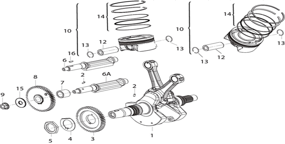 E03 - Crank & Connecting Rod Assembly