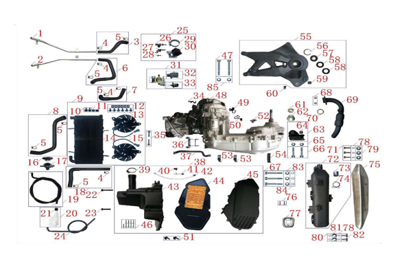 F05 - Air Filter & Exhaust & Radiator