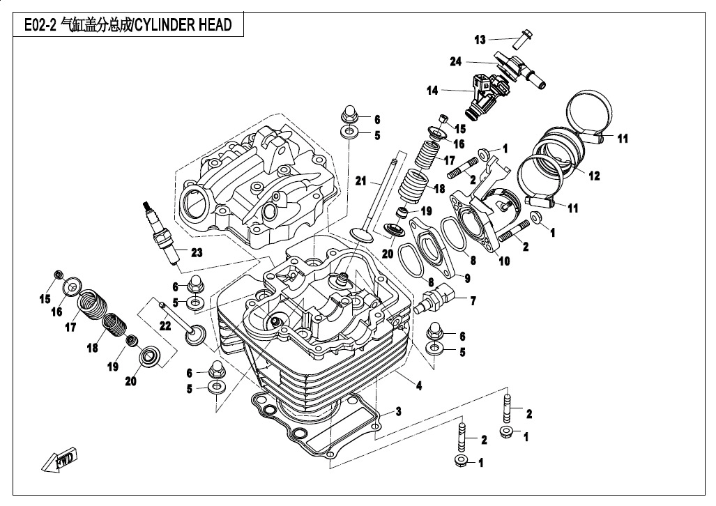 CYLINDER HEAD ASSY.