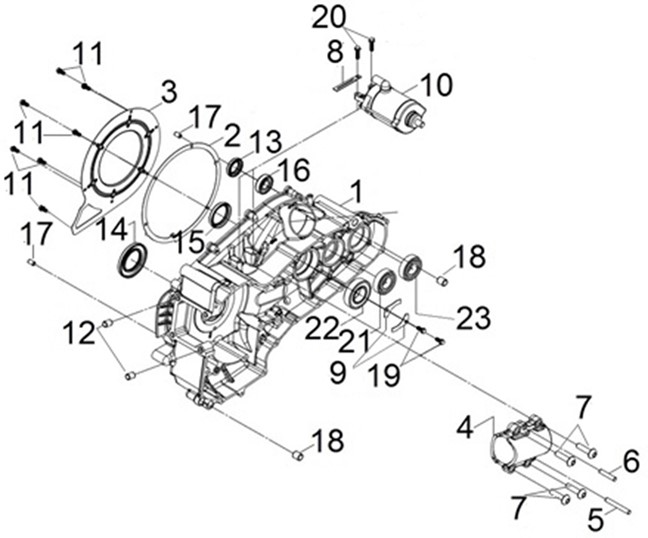 R CRANK CASE