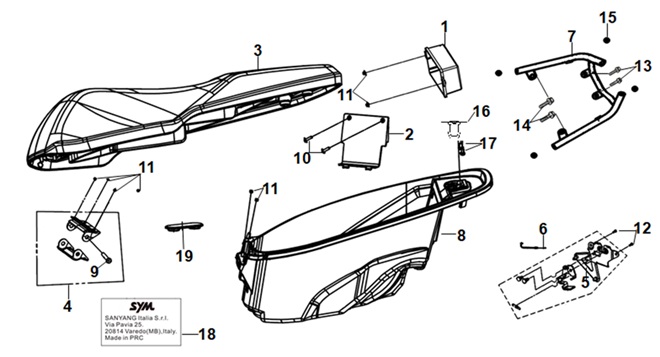 Seat And Rear Carrier