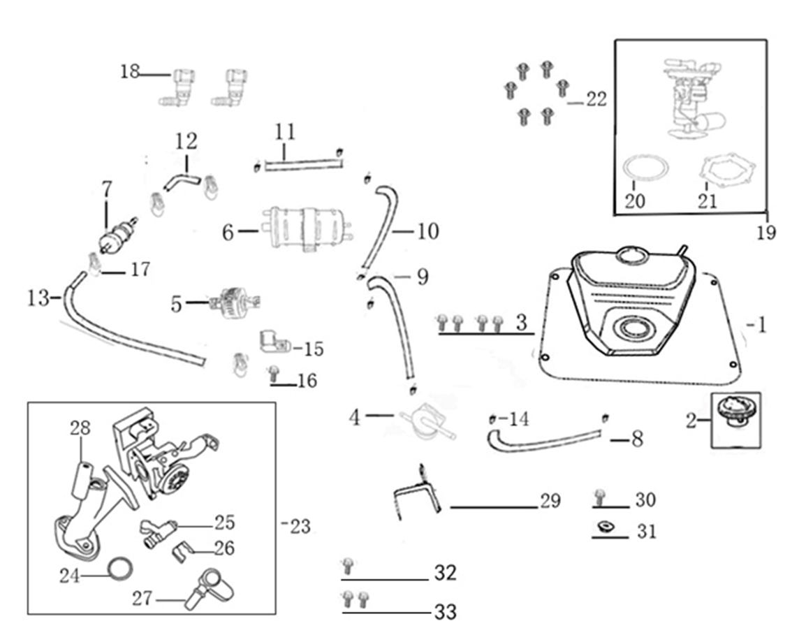 F10 = FUEL UNIT ASSY