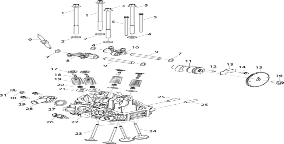 E06 - Rear Cylinder Head Assembly