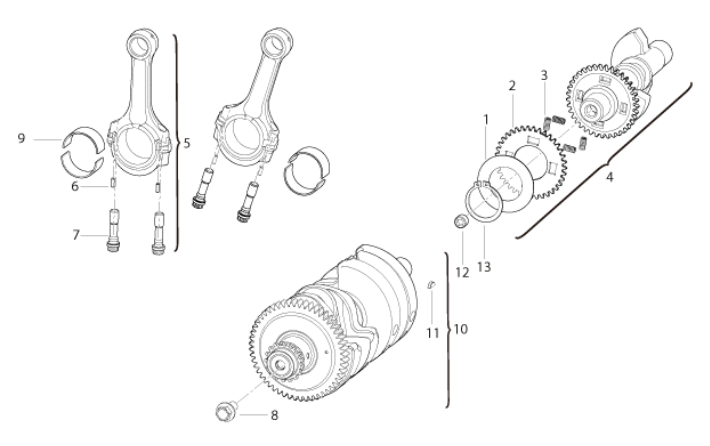 crank gear assembly