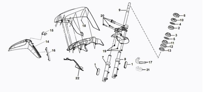 Steering Stem Flex Fender