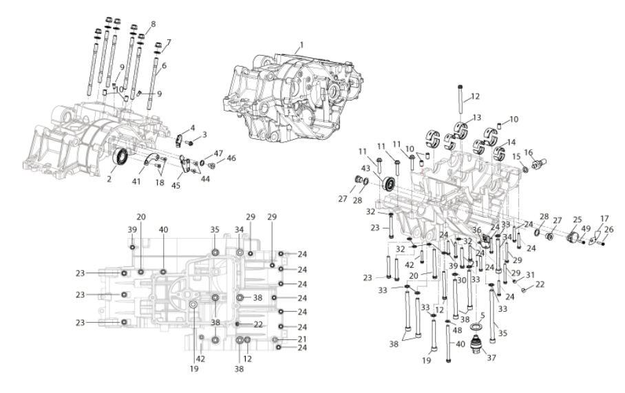 half crankcases