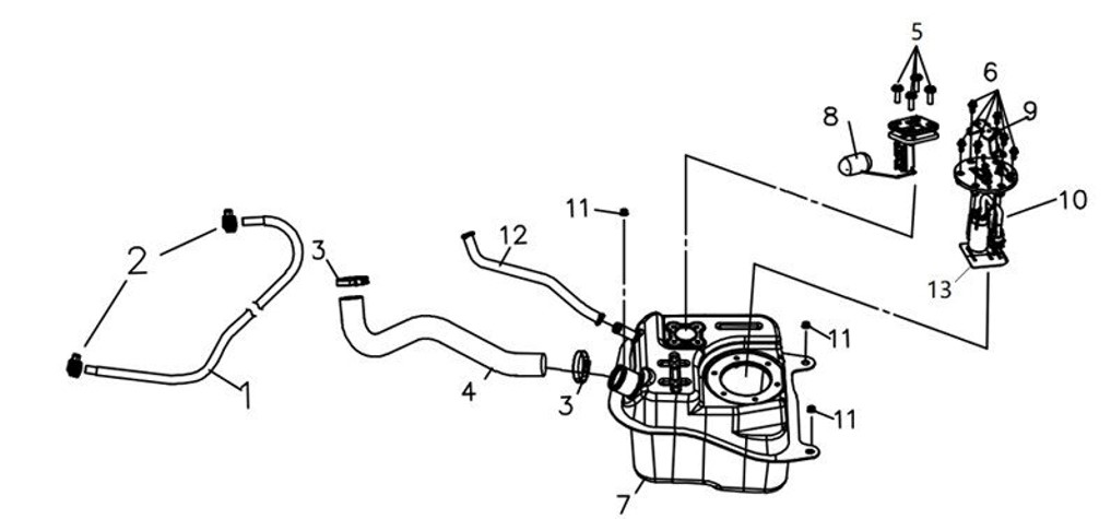 FUEL TANK ASSY FUEL PUMP COMP.