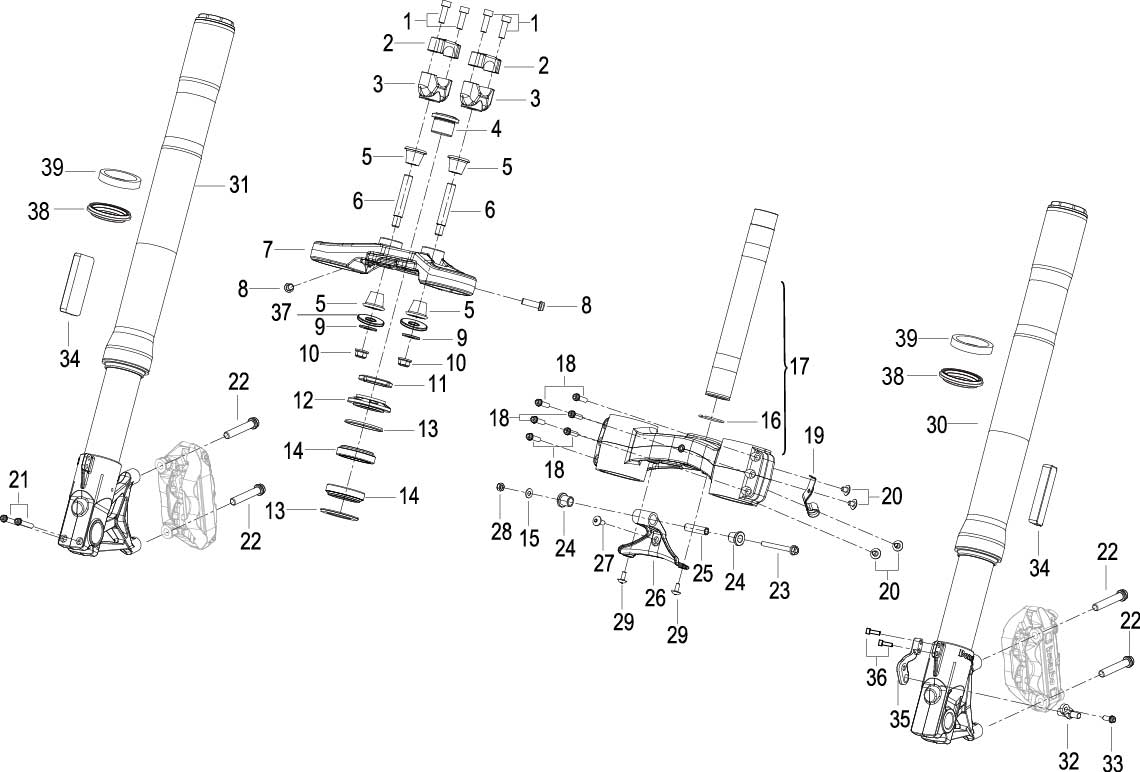 FRONT FORK ASSY